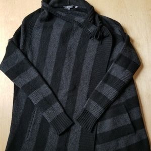 Vince gray and black striped sweater
